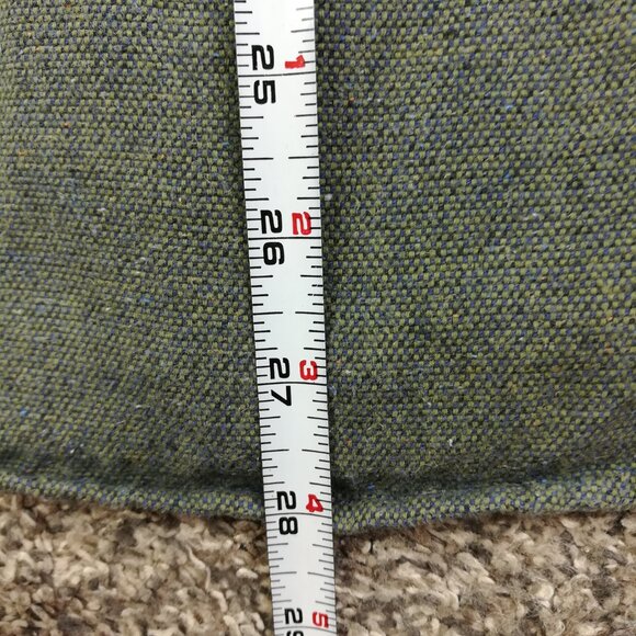 Portuguese Flannel Shirt Donegal Flecked Long Sleeve Button Up Green Mens Medium - Picture 8 of 9